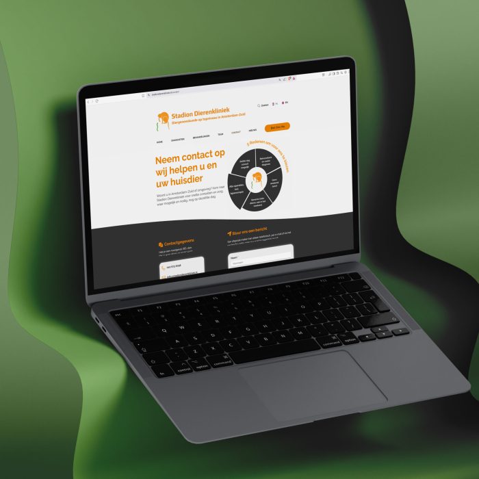 Stadiondierenkliniek veterinary website redesign